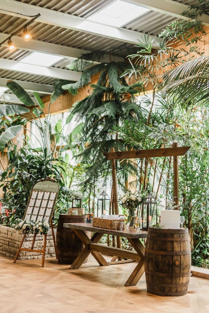 Greenhouse wedding venue on Long Island.
